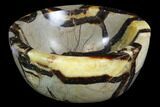 Polished Septarian Bowl - Madagascar #98271-2